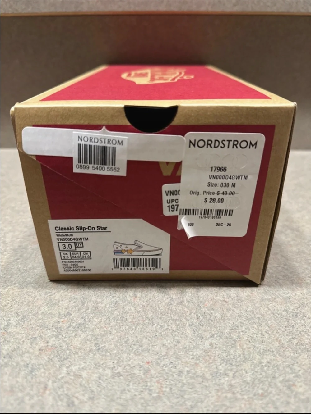 Kids Vans Slip-On “Star” Shoes
